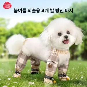 강아지일체형신발 강아지장화 논오프 외출 레인부츠