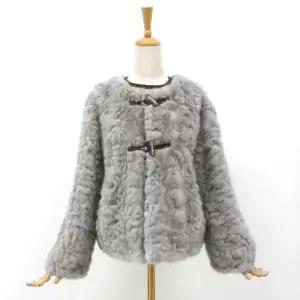 50루벨그레이FAUX FUR 양털자켓