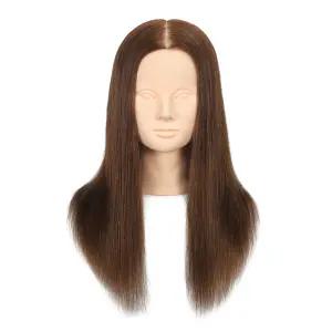 [이벤트]비너스가발 100%인모 45.72cm 브라운 연습용통가발