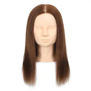 [이벤트]비너스가발 100%인모 40.64cm 브라운 연습용통가발