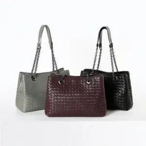 피체 위빙 양가죽 여성 숄더백 토트백 데일리룩