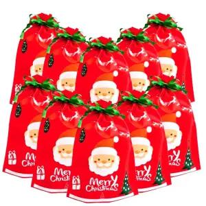 크리스마스 산타 선물포장 고급 부직포가방 [ 10 매 ]