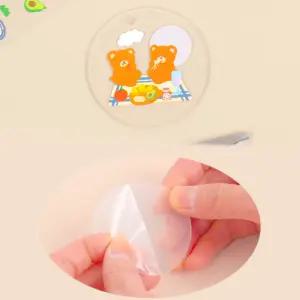 투명아크릴키링원형 무지아크릴판 DIY열쇠고리 굿즈제작소품 키링만들기재료