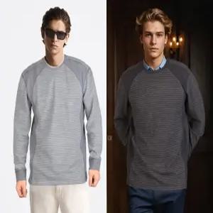 버팔로 에콜드 약기모 크루넥 티셔츠 아웃도어 기모티