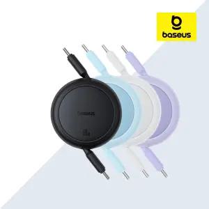 베이스어스 릴 케이블 60W 고속 충전 C타입 핸드폰 프리2풀 미니 케이블 1m