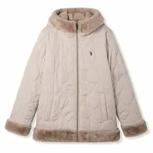 [U.S. POLO ASSN.] 최초가 199000원 보아퍼 리버서블 퀼팅 점퍼 여성_딥베이지