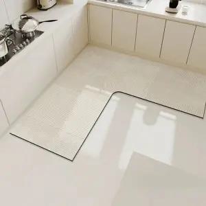 규조토 코너 발매트 주방 미끄럼방지 L자100x100x45cm