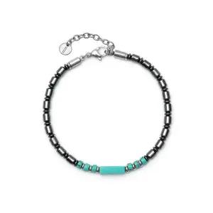 아쥬르링크 BM257B1217 터키석 천연원석 체인 남자팔찌