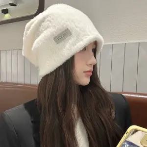 코튼랩스 겨울 퍼 벙거지 비니 모자