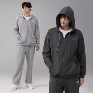 에버라스트 남자 기모 트레이닝복 세트 후드집업+일자팬츠