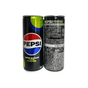 롯데칠성음료 펩시 제로 라임 콜라 업소용 캔음료 245ml x 60개