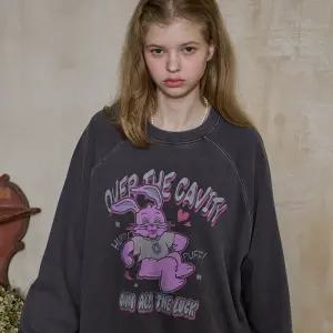 허프 홉피 레글런 피그먼트 맨투맨 다크블루