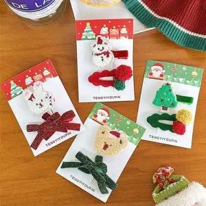 [골드스마일]매력적인 크리스마스 헤어핀 성탄절 머리끈 연말 헤어