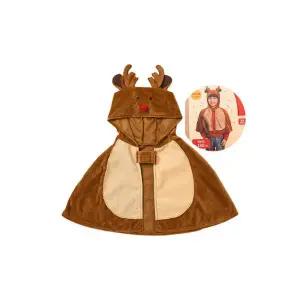 NEW빨간코루돌프망토 어린이망또 크리스마스 루돌프 파티복 이벤트 눈사람 트리 학예회