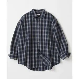 (MD PICK) 자이언트핏 옴브레 체크셔츠 (빈티지블루) T25SH006-BBL 77565