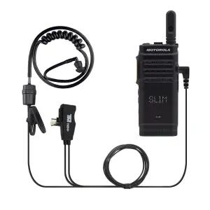 더뮤 올블랙 이어마이크 MOTOROLA SL1M 무전기 호환