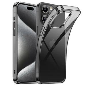 소프트 투명 iPhone 15 11 실리콘 13 XS 케이스 럭셔리 For Pro 클리어 XR 16 뒷면 블랙 16Pro 쉘 12 14 커버 X Max 초박형