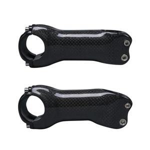 노로고 글로시 3K 카본 스템 자전거 MTB 로드 핸들바 31.8mm 부품 각도 6/17도 길이 60mm - 130mm