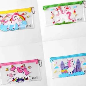 캐릭터 파우치 가방 pvc 여행용 투명 휴대용 지퍼