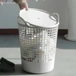 세탁 바구니 대용량 이동식 핸들형 빨래 바구니 수납 욕실 장난감