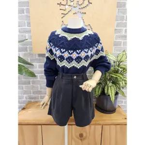 [레코브](타임스퀘어점패션관)노르딕 패턴 니트 풀오버 (LK31EZKN621X)