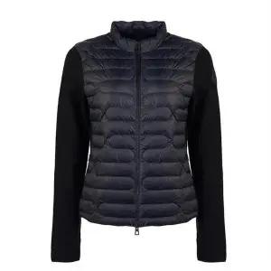 [몽클레르]몽클레어 로고 패치 패딩 가디건 니트 9B00028 M1367 999