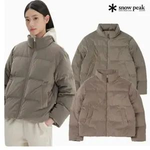 갤러리아 스노우피크 어패럴 [뉴이월단독] 벨벳 여성 스탠드넥 다운 자켓 S2