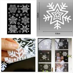 크리스마스 장식 창문 데코 스티커 벽 트리 눈꽃 중
