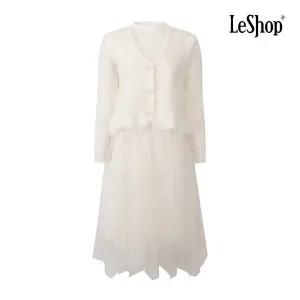 [르샵] BPBST002A 날개 베스트 세트 샤 니트 원피스