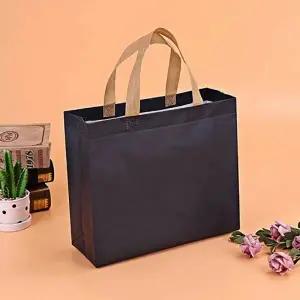 부직포 가방 세트 네이비 32cm 10p 손잡이 반듯한