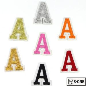 의류용 알파벳 다리미 글자 자수 패치, 아플리케 A-Z 배지 이름 로고 DIY 수리 1PC