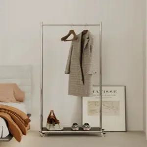 미드센츄리 이동식행거 스텐 매장 옷걸이 스테인레스