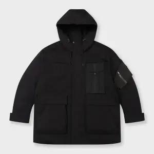 [롯데백화점]본 시베리아구스 후드 쉘파카 점퍼 블랙 BN3WJP478BK