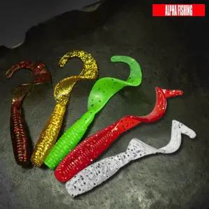 60mm 그럽웜 15개입 빅테일 소프트웜 볼락 광어 우럭 전갱이 아징