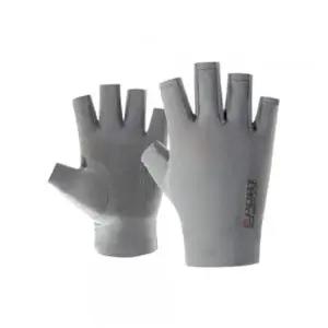 [골드스마일]스포츠반장갑 쿨링스 여성 스포츠 반장갑(그레이) 기능성 등산장갑