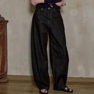 우먼 노멀 와이드 데님 인디고