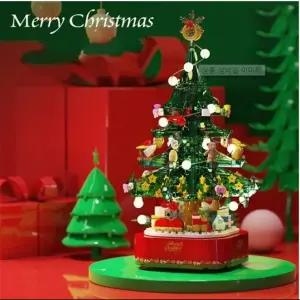 LED회전멜로디트리블럭/오르골/크리스마스블럭/교회/어린이/장난감/아동