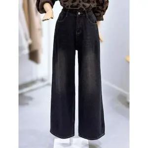 갤러리아 [레코브]다크워싱 와이드 기모 데님팬츠(LG41EZDP036X)