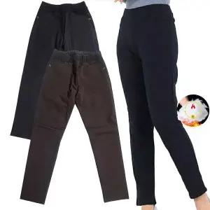 마마로 국산 여성 빅사이즈 겨울 솜누빔 따뜻한 엄마옷 일자 팬츠