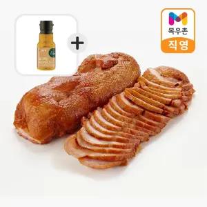 목우촌 뼈가없어 간편한 국산 순살 통오리 바베큐 반마리 / 한마리 + 머스타드 소스 160g 증정