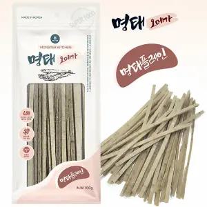 행사] 몬스터키친 명태오메가 100g 플레인 5+1 식용증진 칭찬 기호성 강아지 간식