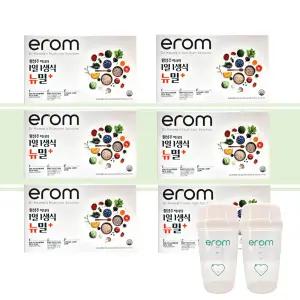 이롬 황성주 생식 뉴밀플러스 선식 가루 21포 6박스 전용보틀포함