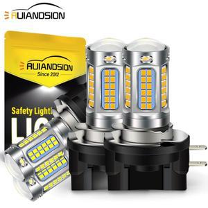 루이앤디션 2개입 안개등 렌즈용 H8B H9B H11B LED 자동차 헤드라이트 전구 ATV UTV 오프로드 보조등 6500K