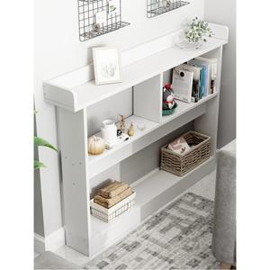 우드 슬림장 틈새 틈새장 100x20 침대 책장 선반 따뜻한 베란다 화이트 폭좁은