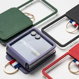 Z플립7 카드포켓 케이스 카메라보호 플립7카드수납케이스 슬림하드 4컬러