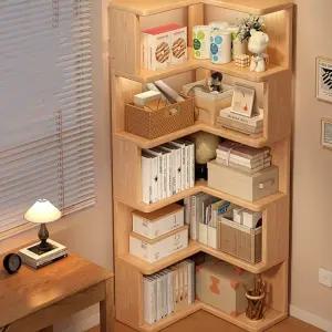 코너책장 거실 인테리어 서재 선반 디자인책장 슬림