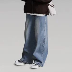 [에꼴리에] 여자 겨울신상 밍크본딩 스냅와이드진(25D1260)