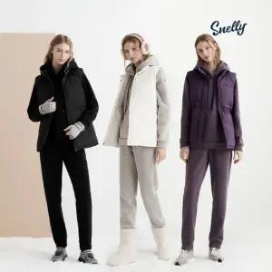 [Snelly] 스넬리 25FW 여성 기모 트레이닝 세트 3종