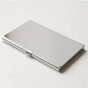 슬림 스텐 명함 케이스 남자 여자 카드 지갑 포토 오거나이저 교통카드 명함첩 미니 휴대용 슬롯 홀더 메탈