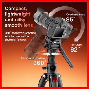 COMAN KX3939MINI V1 모노포드 DSLR 카메라 용 볼 헤드가있는 전문 알루미늄 삼각대 1810mm 높이 조절 가능